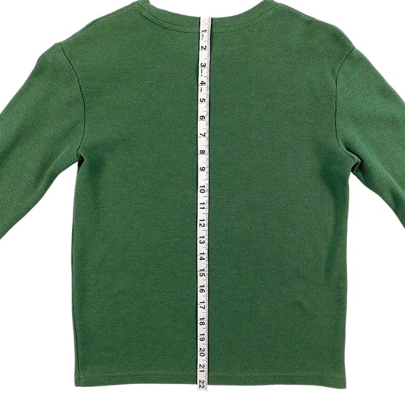 Thereabouts Kids Long Sleeve Waffle Knit Shirt Green M (10/12) “It’s All Good” - Picture 8 of 10